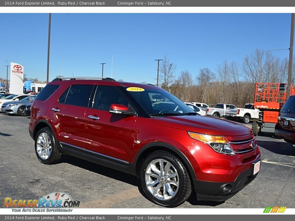 2014 Ford Explorer Limited Ruby Red / Charcoal Black Photo #1
