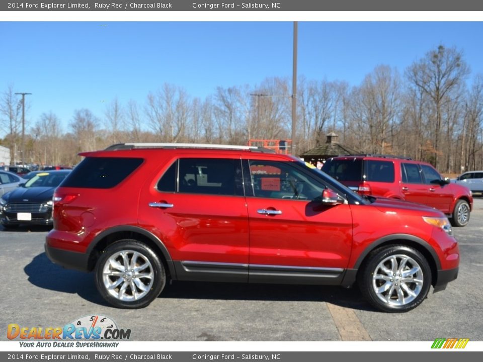 2014 Ford Explorer Limited Ruby Red / Charcoal Black Photo #2