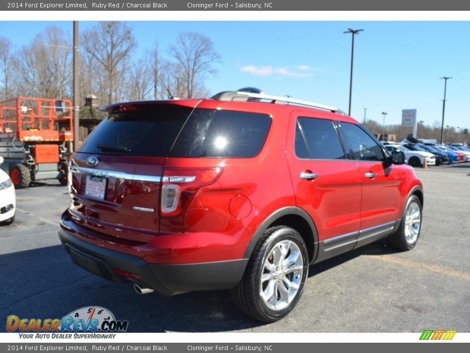 2014 Ford Explorer Limited Ruby Red / Charcoal Black Photo #3