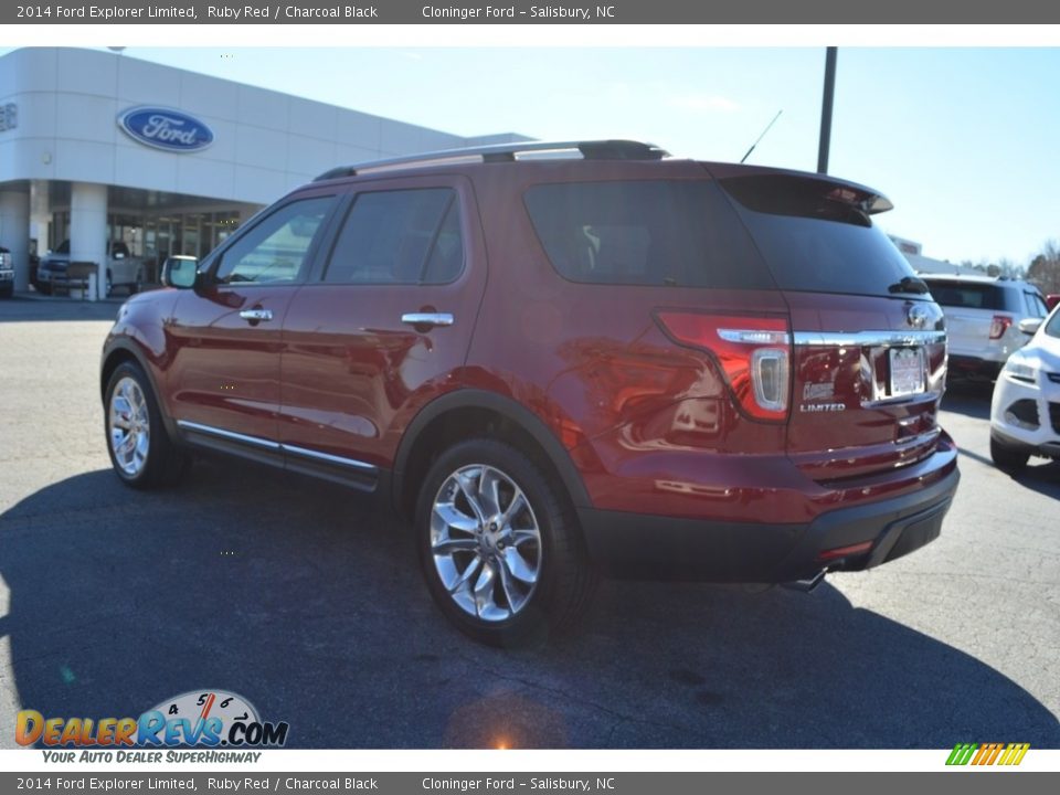 2014 Ford Explorer Limited Ruby Red / Charcoal Black Photo #4