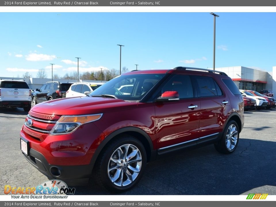 2014 Ford Explorer Limited Ruby Red / Charcoal Black Photo #6