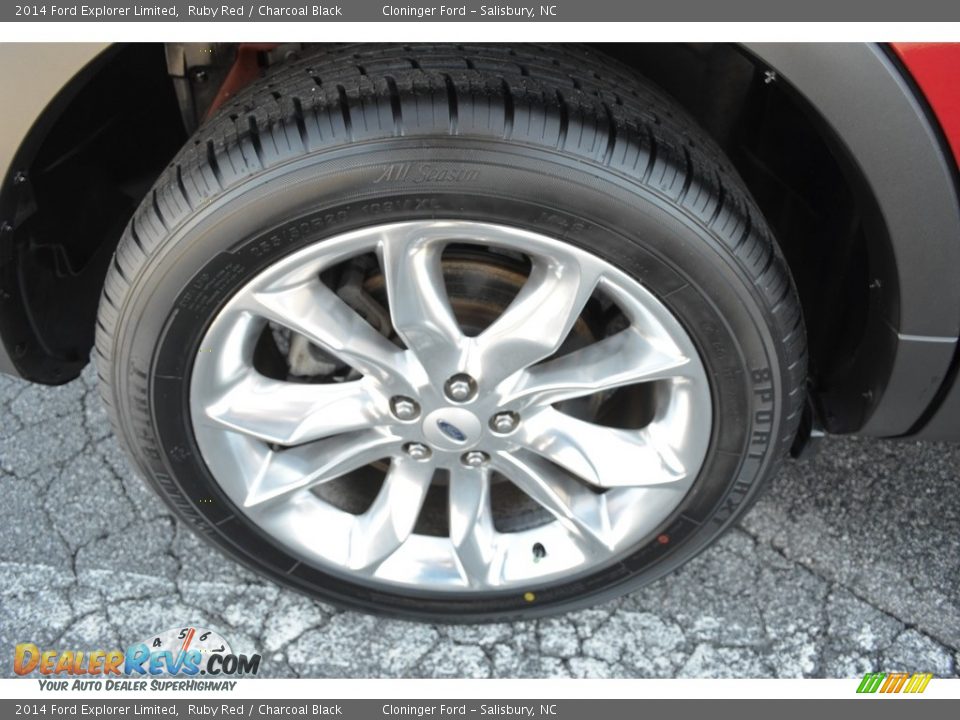 2014 Ford Explorer Limited Ruby Red / Charcoal Black Photo #7