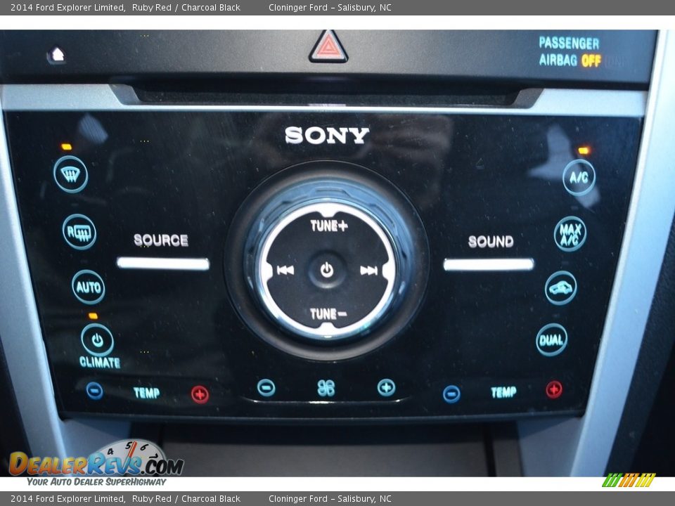 2014 Ford Explorer Limited Ruby Red / Charcoal Black Photo #22