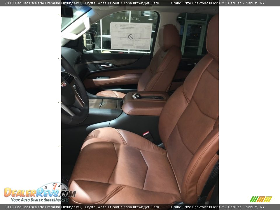 2018 Cadillac Escalade Premium Luxury 4WD Crystal White Tricoat / Kona Brown/Jet Black Photo #4