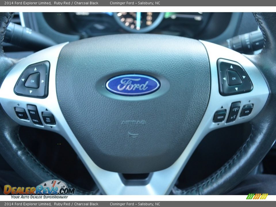 2014 Ford Explorer Limited Ruby Red / Charcoal Black Photo #26
