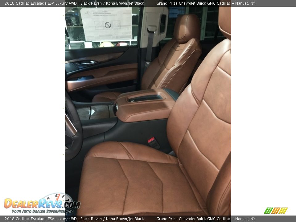 2018 Cadillac Escalade ESV Luxury 4WD Black Raven / Kona Brown/Jet Black Photo #4