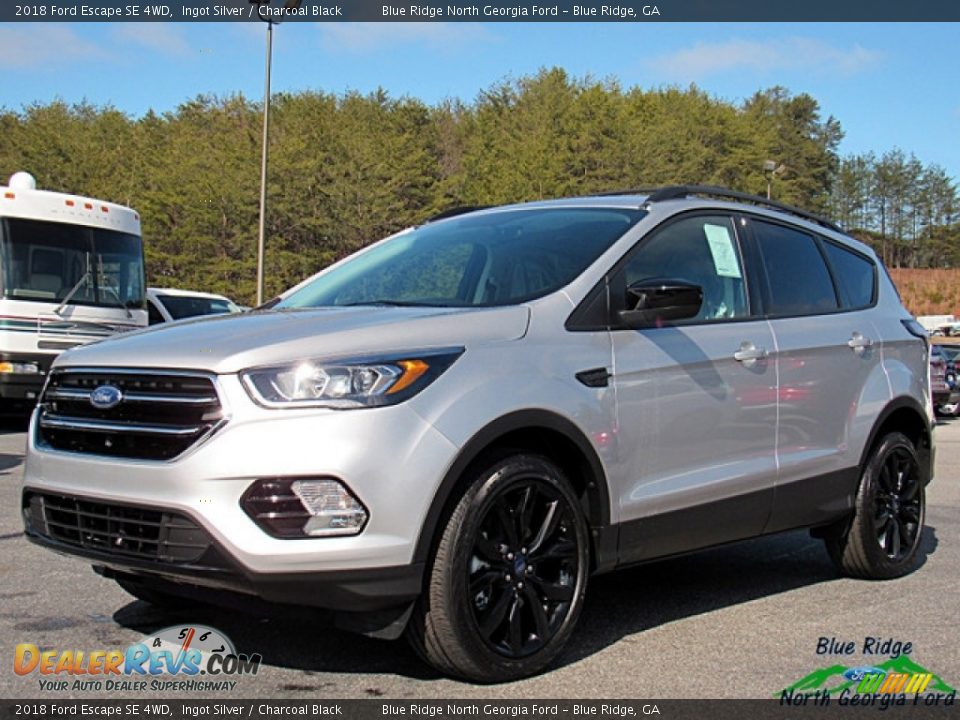 2018 Ford Escape SE 4WD Ingot Silver / Charcoal Black Photo #1