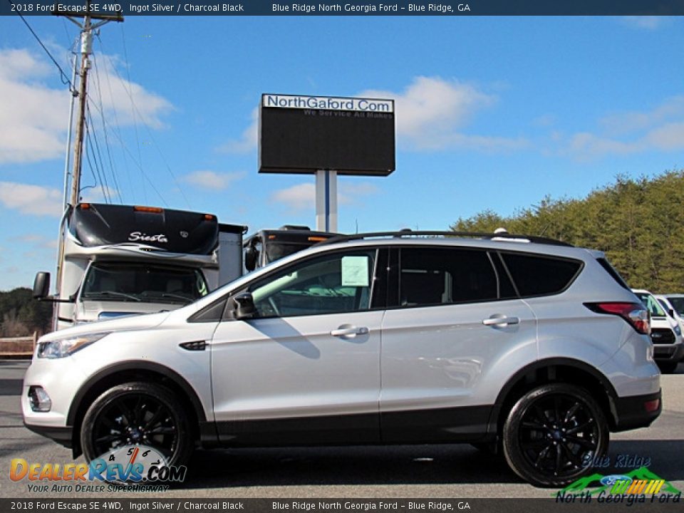 2018 Ford Escape SE 4WD Ingot Silver / Charcoal Black Photo #2