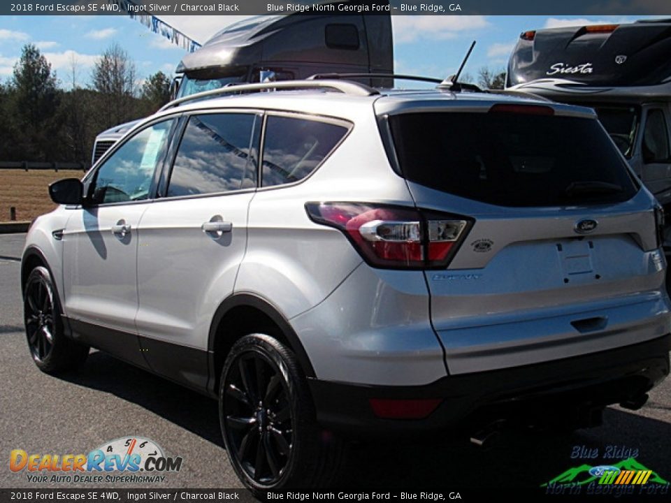 2018 Ford Escape SE 4WD Ingot Silver / Charcoal Black Photo #3