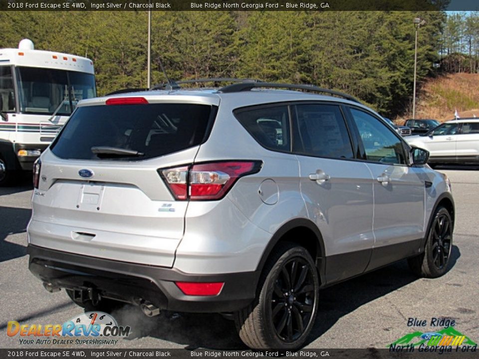 2018 Ford Escape SE 4WD Ingot Silver / Charcoal Black Photo #5