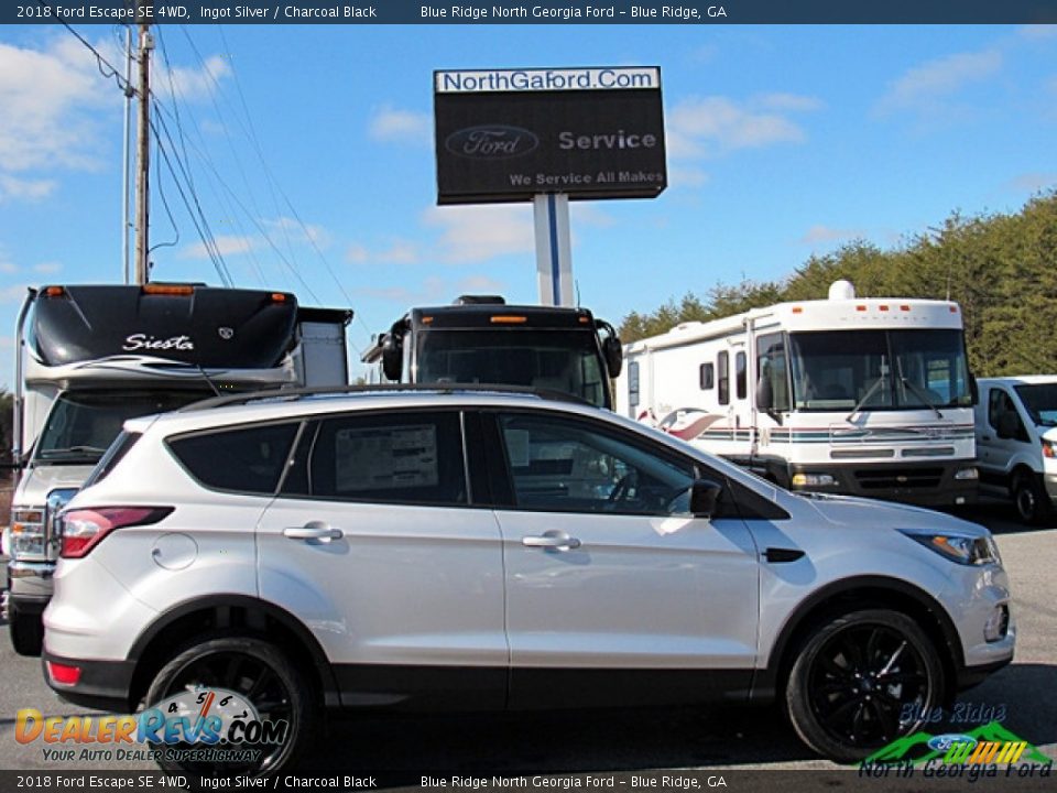 2018 Ford Escape SE 4WD Ingot Silver / Charcoal Black Photo #6