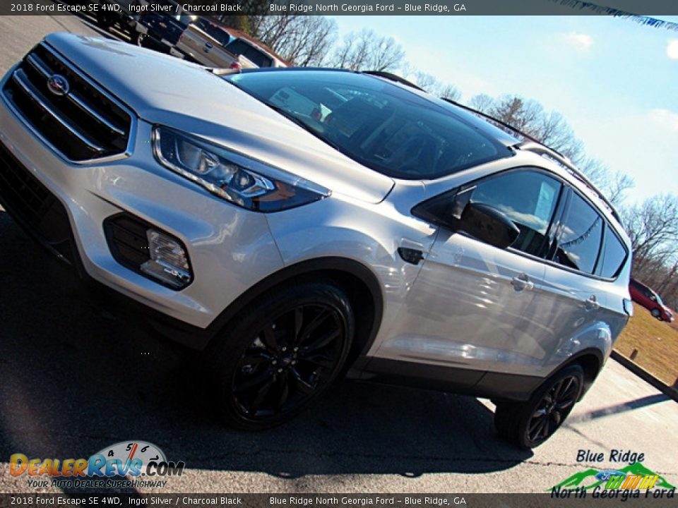 2018 Ford Escape SE 4WD Ingot Silver / Charcoal Black Photo #29