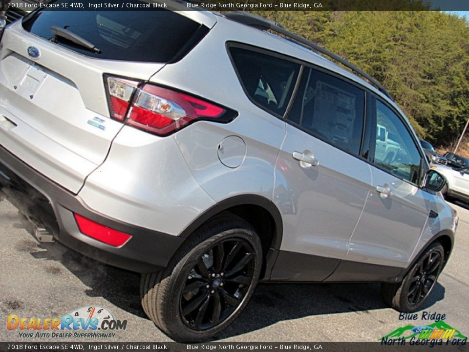 2018 Ford Escape SE 4WD Ingot Silver / Charcoal Black Photo #31