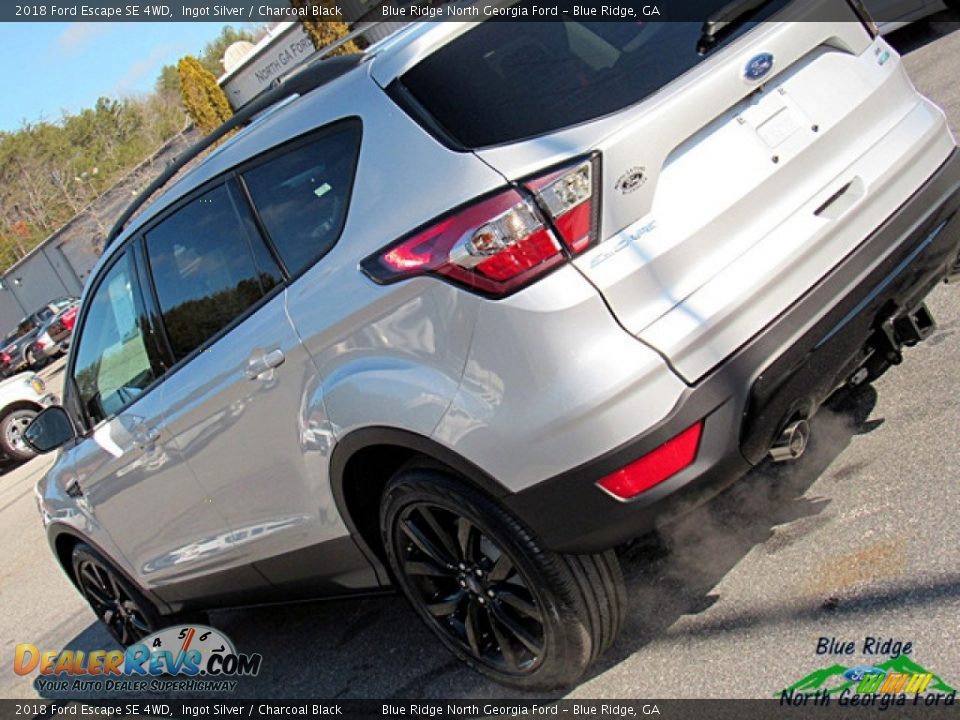 2018 Ford Escape SE 4WD Ingot Silver / Charcoal Black Photo #32