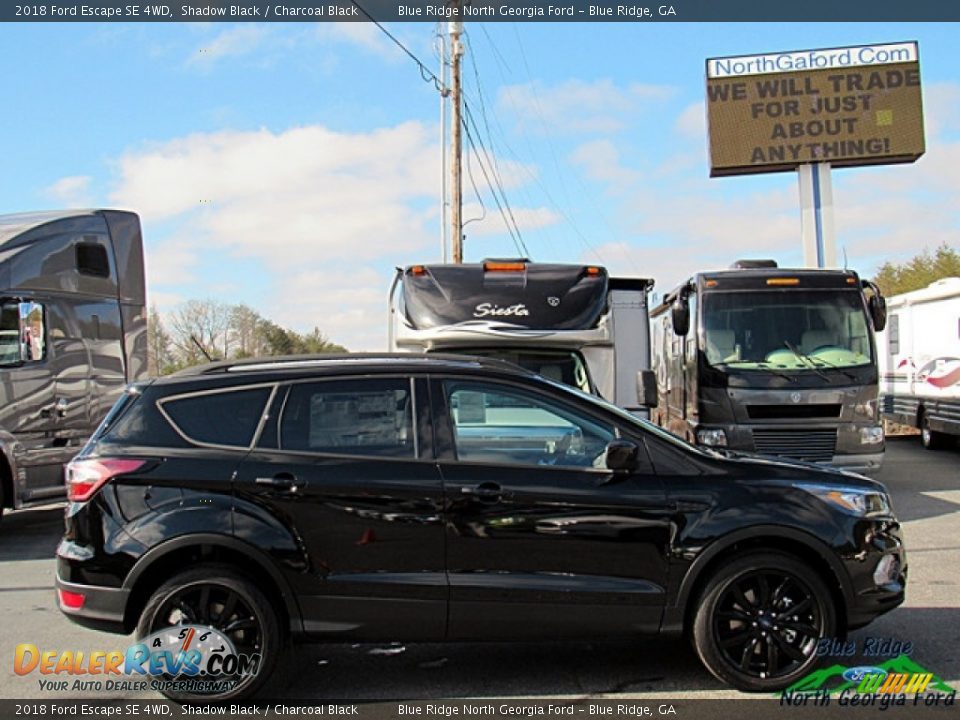 2018 Ford Escape SE 4WD Shadow Black / Charcoal Black Photo #6