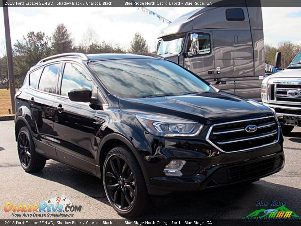 2018 Ford Escape SE 4WD Shadow Black / Charcoal Black Photo #7