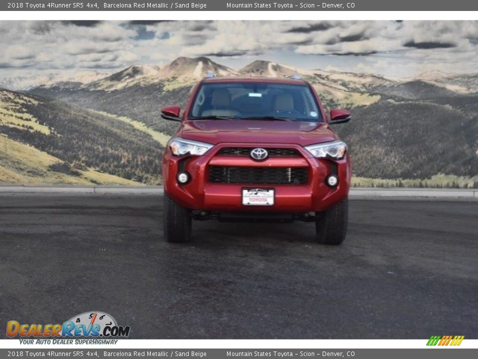 2018 Toyota 4Runner SR5 4x4 Barcelona Red Metallic / Sand Beige Photo #2