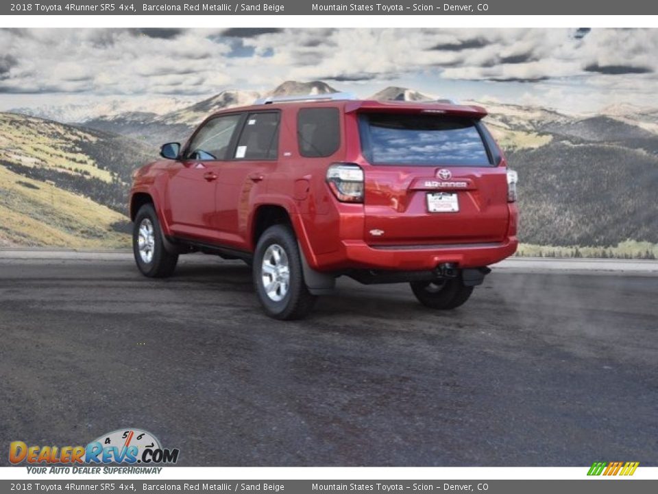 2018 Toyota 4Runner SR5 4x4 Barcelona Red Metallic / Sand Beige Photo #3