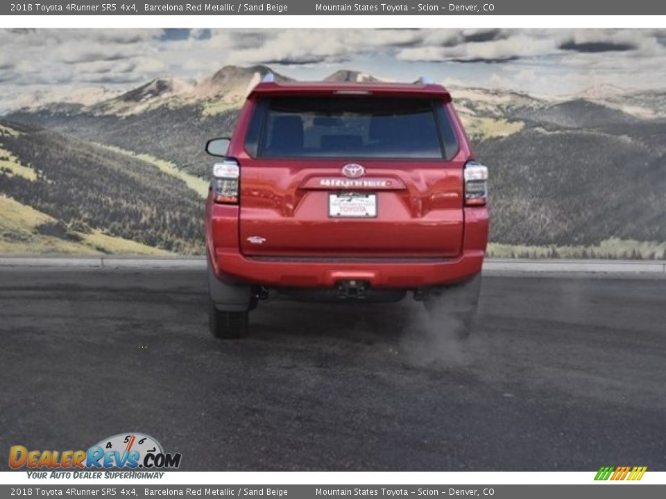 2018 Toyota 4Runner SR5 4x4 Barcelona Red Metallic / Sand Beige Photo #4