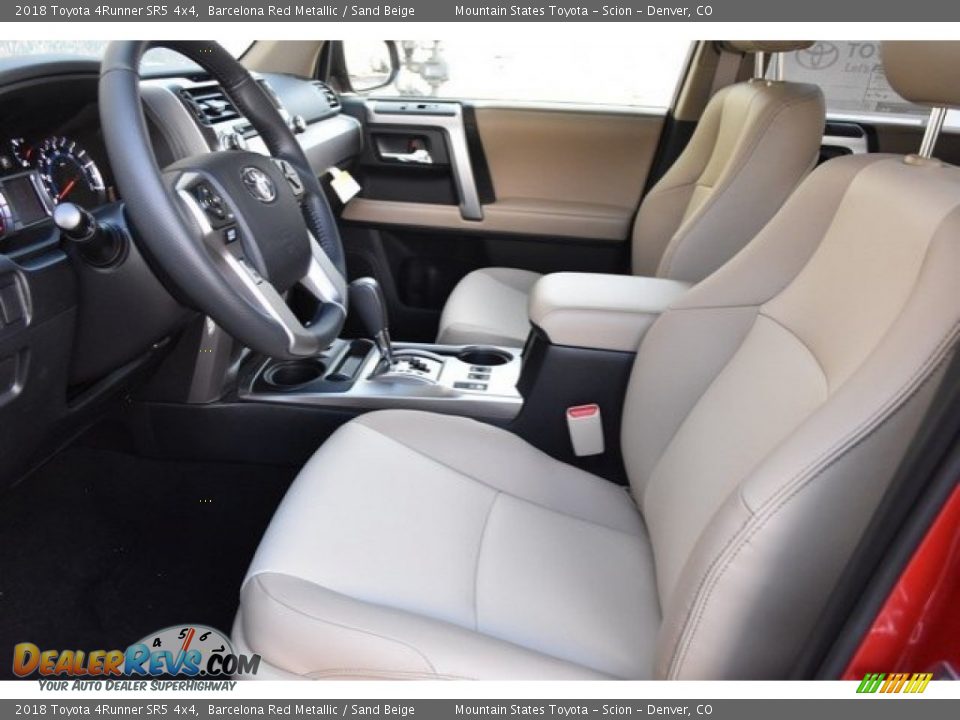 2018 Toyota 4Runner SR5 4x4 Barcelona Red Metallic / Sand Beige Photo #6