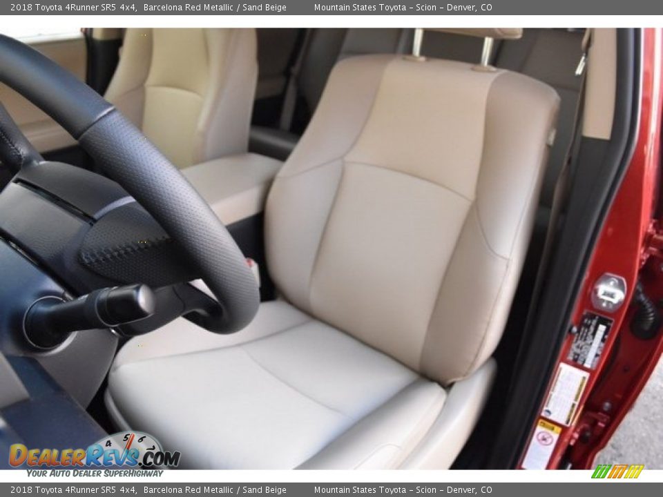 2018 Toyota 4Runner SR5 4x4 Barcelona Red Metallic / Sand Beige Photo #7