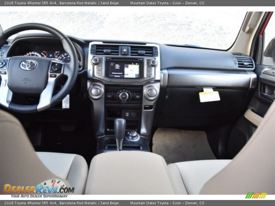2018 Toyota 4Runner SR5 4x4 Barcelona Red Metallic / Sand Beige Photo #8