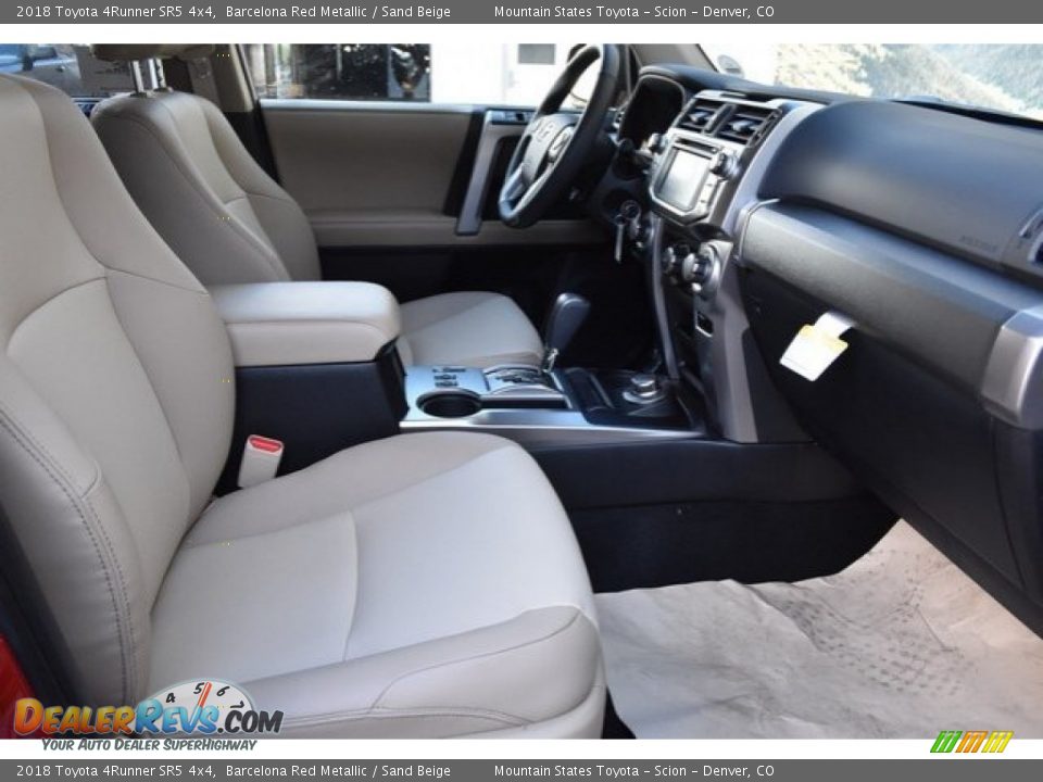 2018 Toyota 4Runner SR5 4x4 Barcelona Red Metallic / Sand Beige Photo #12
