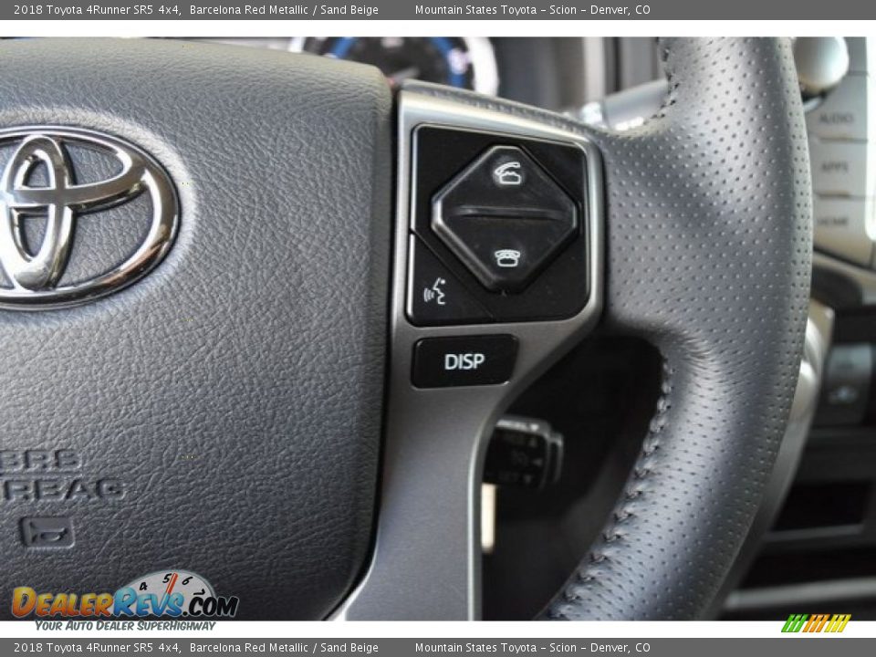 2018 Toyota 4Runner SR5 4x4 Barcelona Red Metallic / Sand Beige Photo #27