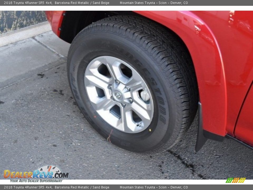 2018 Toyota 4Runner SR5 4x4 Barcelona Red Metallic / Sand Beige Photo #32