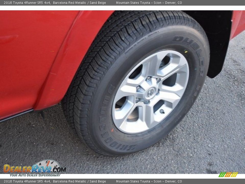 2018 Toyota 4Runner SR5 4x4 Barcelona Red Metallic / Sand Beige Photo #33