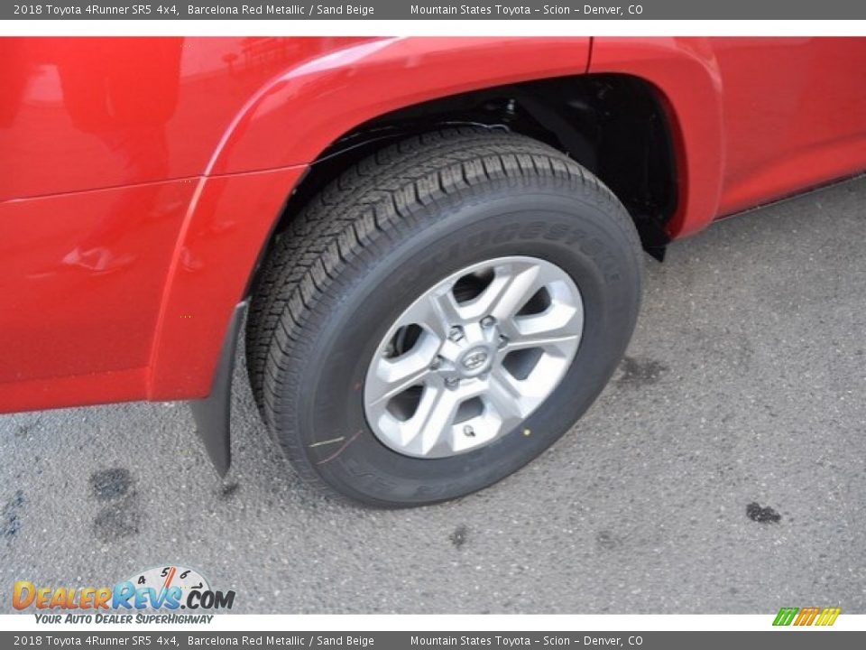 2018 Toyota 4Runner SR5 4x4 Barcelona Red Metallic / Sand Beige Photo #34