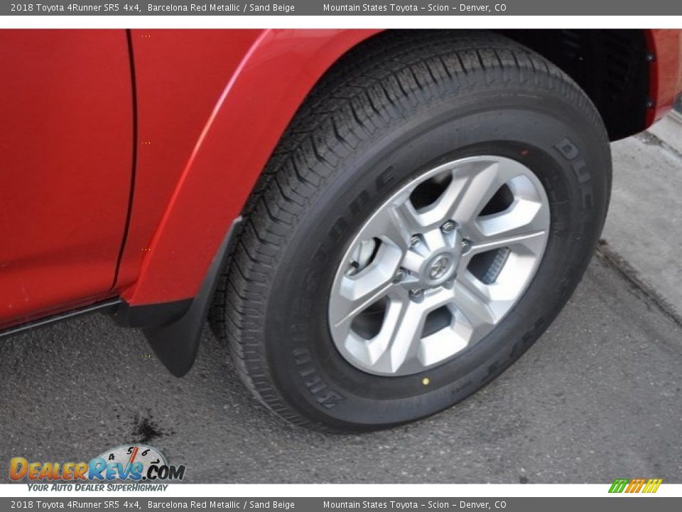 2018 Toyota 4Runner SR5 4x4 Barcelona Red Metallic / Sand Beige Photo #35