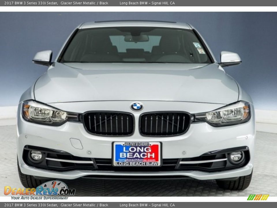 2017 BMW 3 Series 330i Sedan Glacier Silver Metallic / Black Photo #2