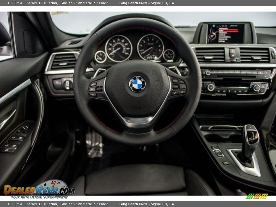 2017 BMW 3 Series 330i Sedan Glacier Silver Metallic / Black Photo #4