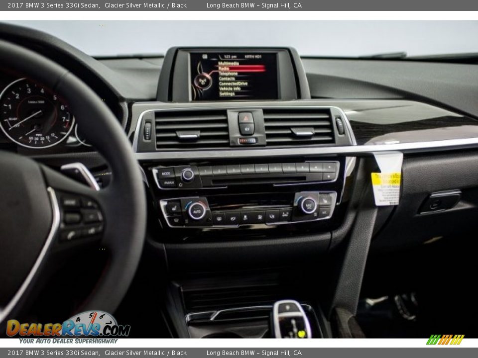 2017 BMW 3 Series 330i Sedan Glacier Silver Metallic / Black Photo #5