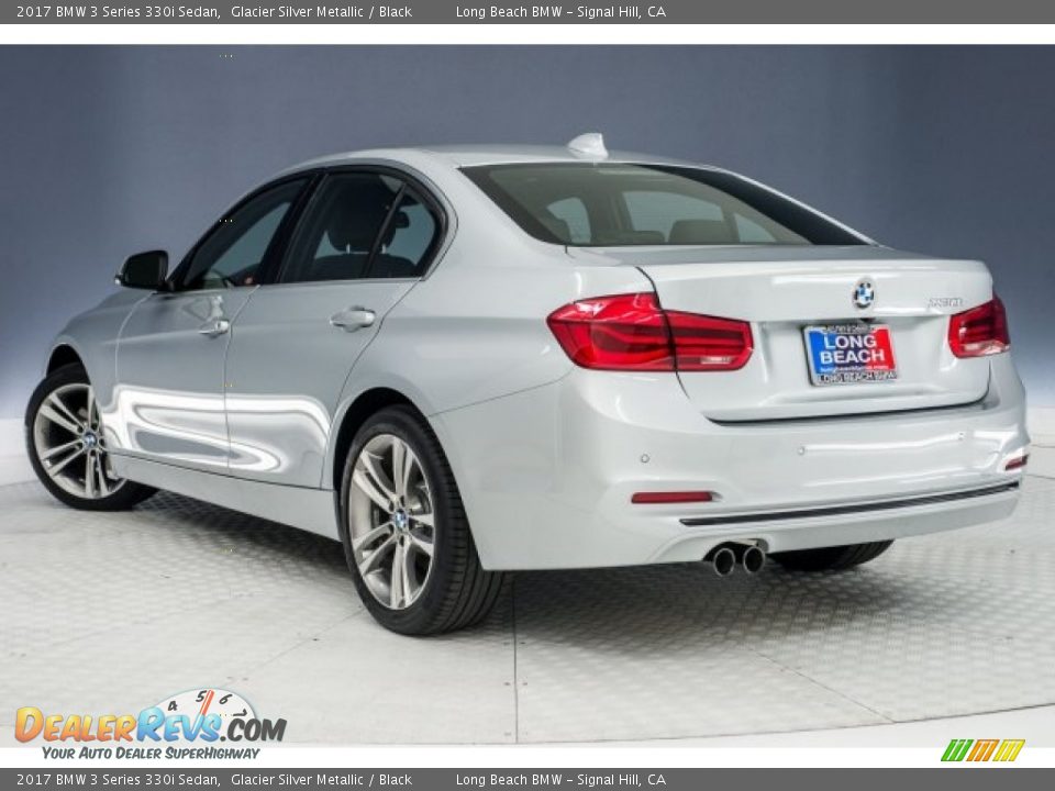 2017 BMW 3 Series 330i Sedan Glacier Silver Metallic / Black Photo #10