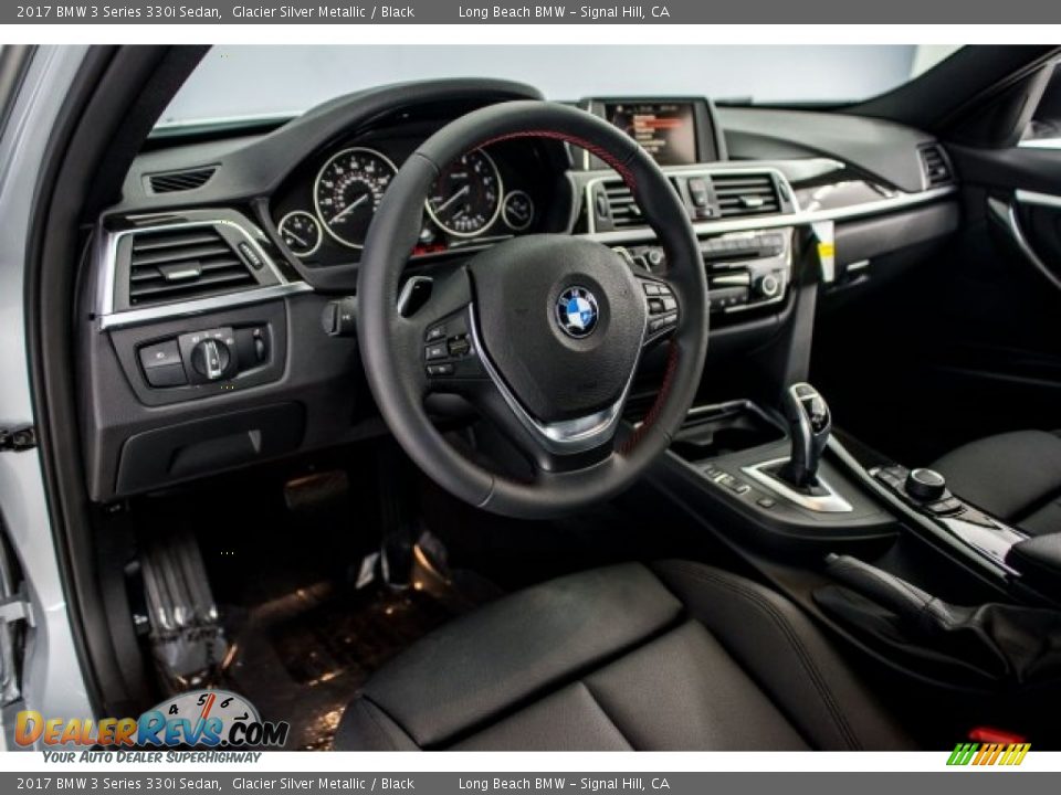 2017 BMW 3 Series 330i Sedan Glacier Silver Metallic / Black Photo #15