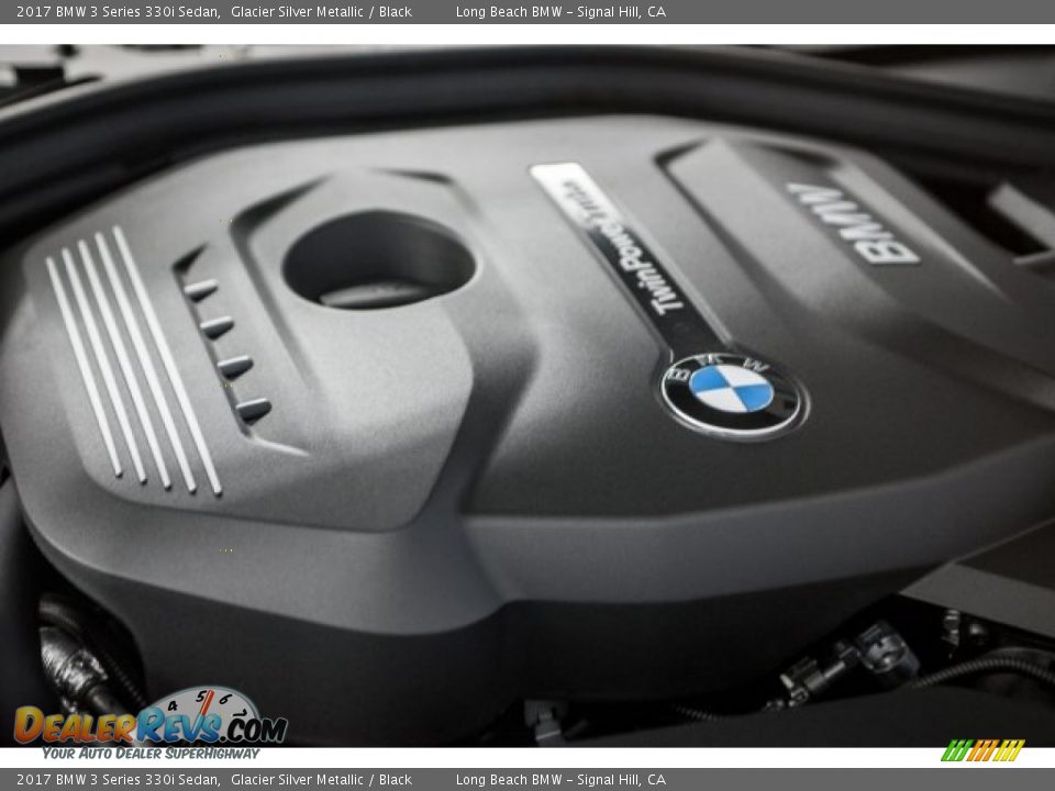2017 BMW 3 Series 330i Sedan Glacier Silver Metallic / Black Photo #24