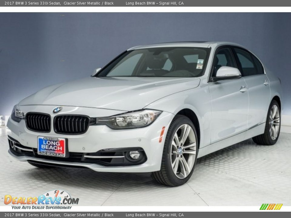 2017 BMW 3 Series 330i Sedan Glacier Silver Metallic / Black Photo #31