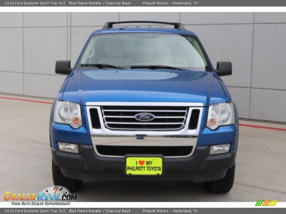 2010 Ford Explorer Sport Trac XLT Blue Flame Metallic / Charcoal Black Photo #2