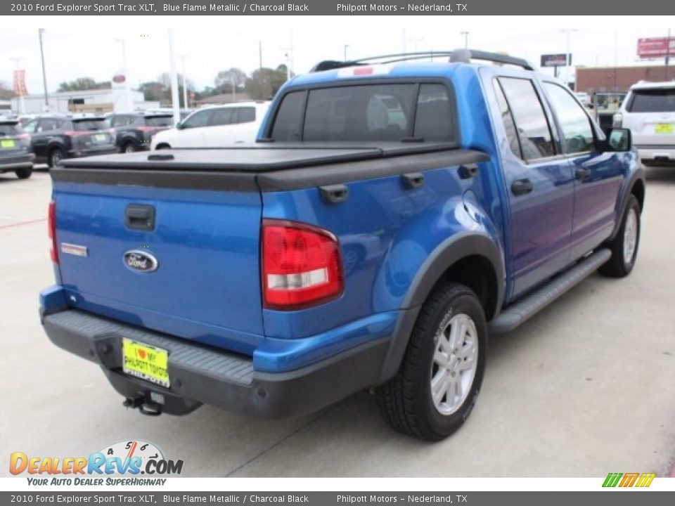 2010 Ford Explorer Sport Trac XLT Blue Flame Metallic / Charcoal Black Photo #8
