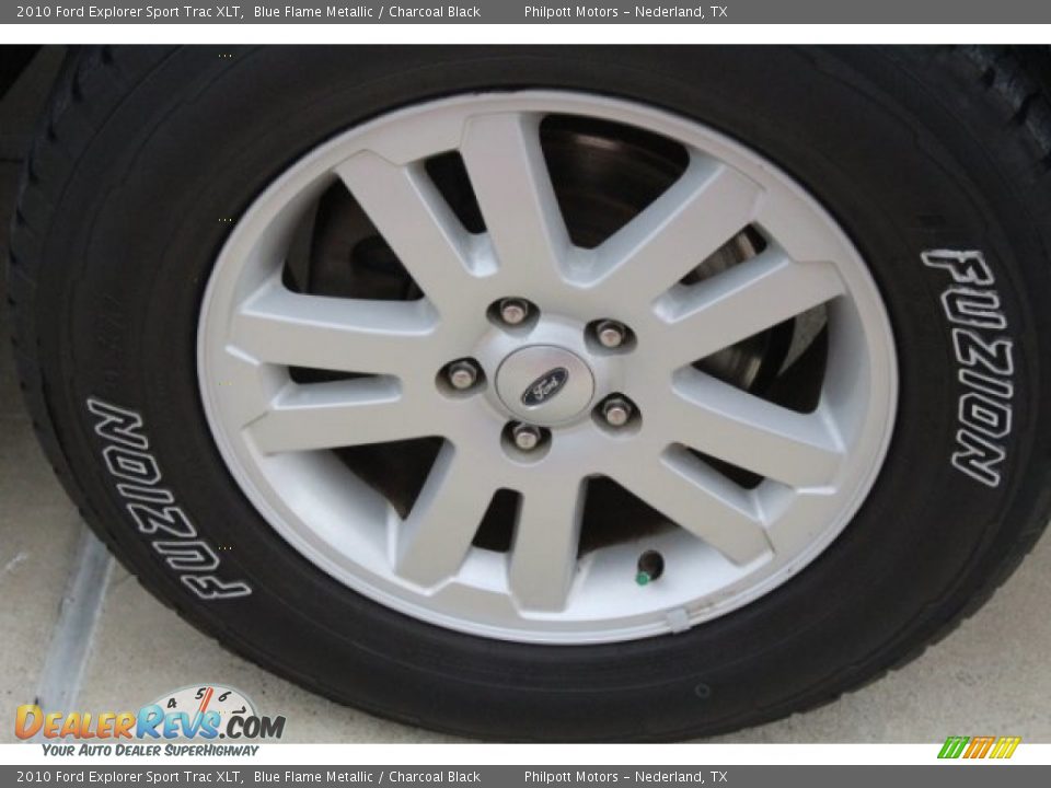 2010 Ford Explorer Sport Trac XLT Blue Flame Metallic / Charcoal Black Photo #10