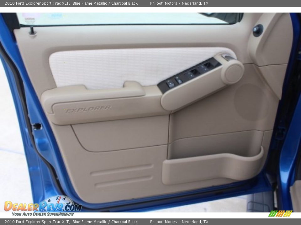 2010 Ford Explorer Sport Trac XLT Blue Flame Metallic / Charcoal Black Photo #11