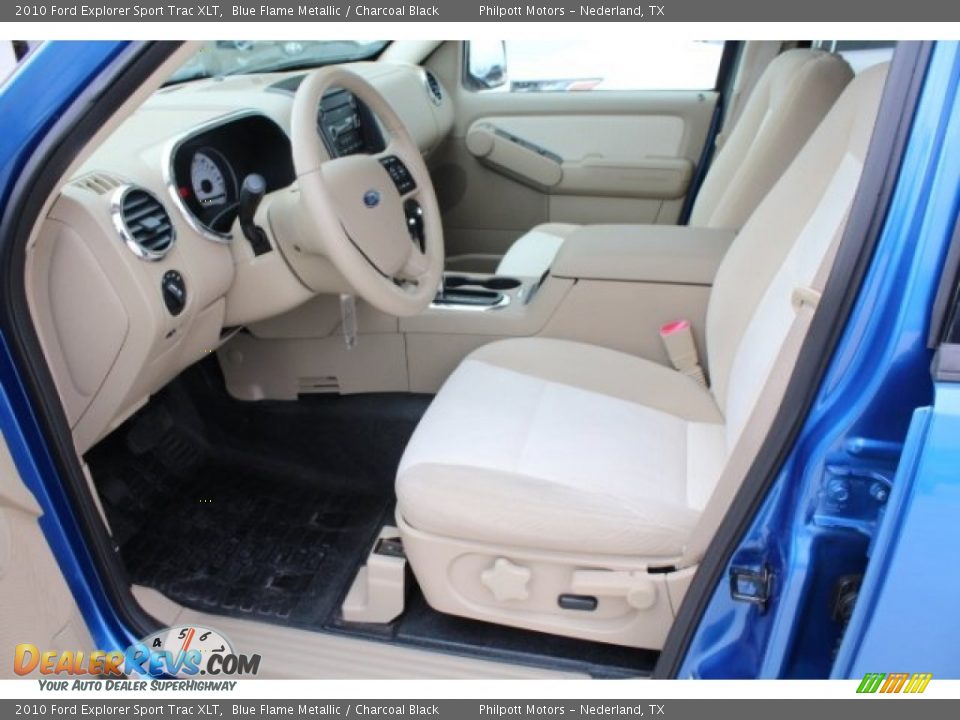 2010 Ford Explorer Sport Trac XLT Blue Flame Metallic / Charcoal Black Photo #13