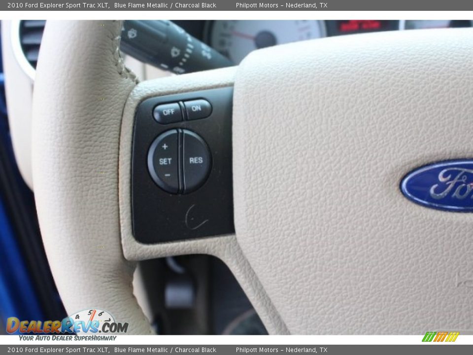 2010 Ford Explorer Sport Trac XLT Blue Flame Metallic / Charcoal Black Photo #16