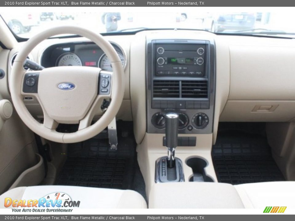 2010 Ford Explorer Sport Trac XLT Blue Flame Metallic / Charcoal Black Photo #23