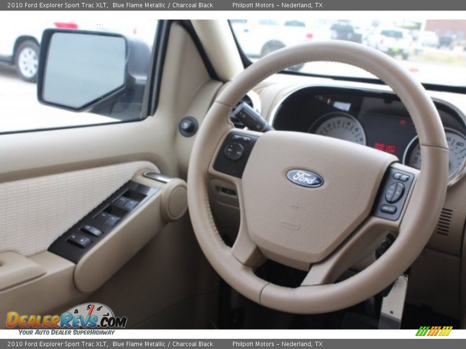 2010 Ford Explorer Sport Trac XLT Blue Flame Metallic / Charcoal Black Photo #24