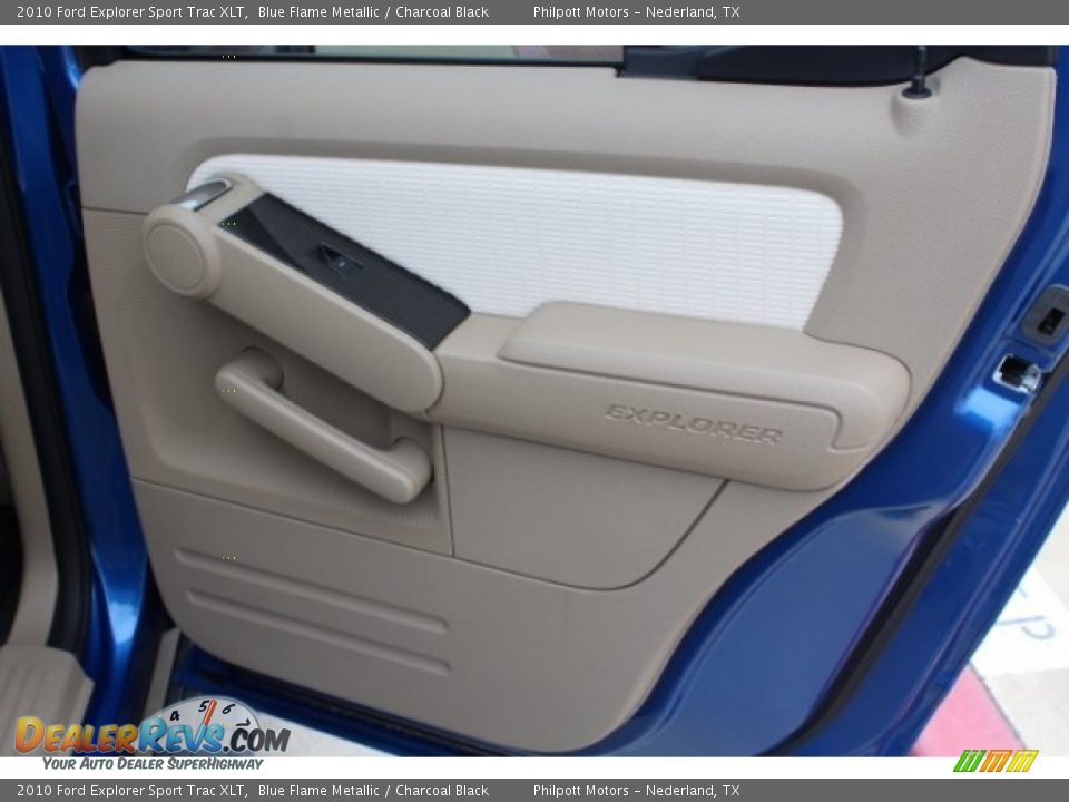 2010 Ford Explorer Sport Trac XLT Blue Flame Metallic / Charcoal Black Photo #25