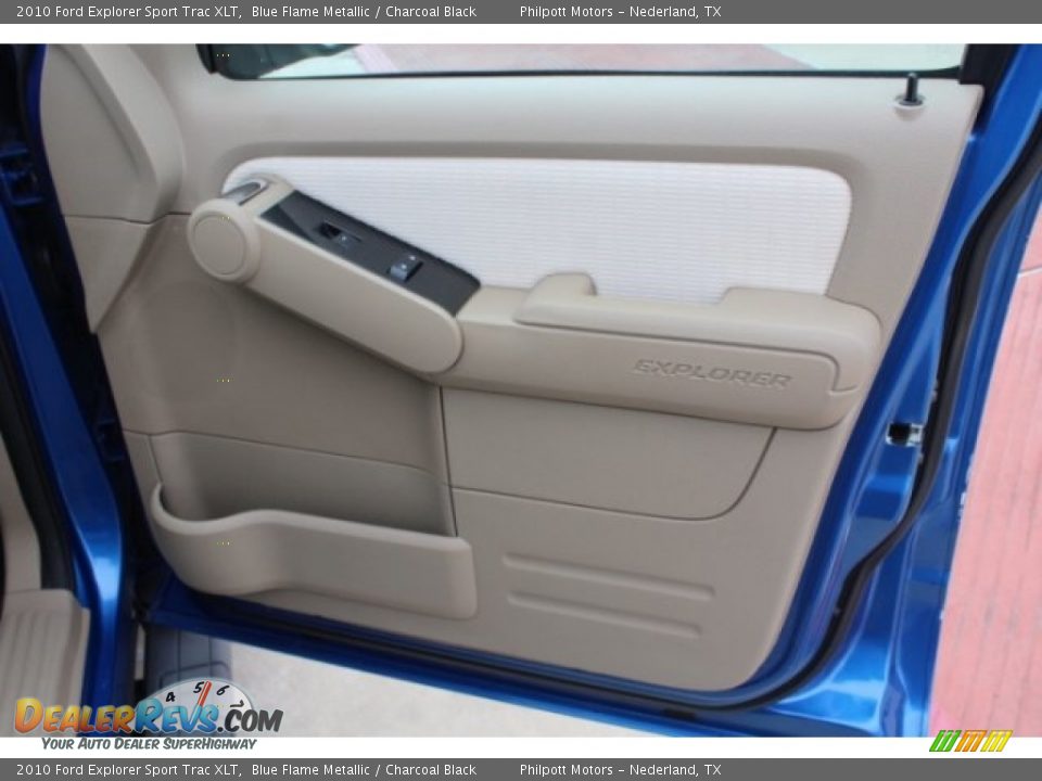 2010 Ford Explorer Sport Trac XLT Blue Flame Metallic / Charcoal Black Photo #27