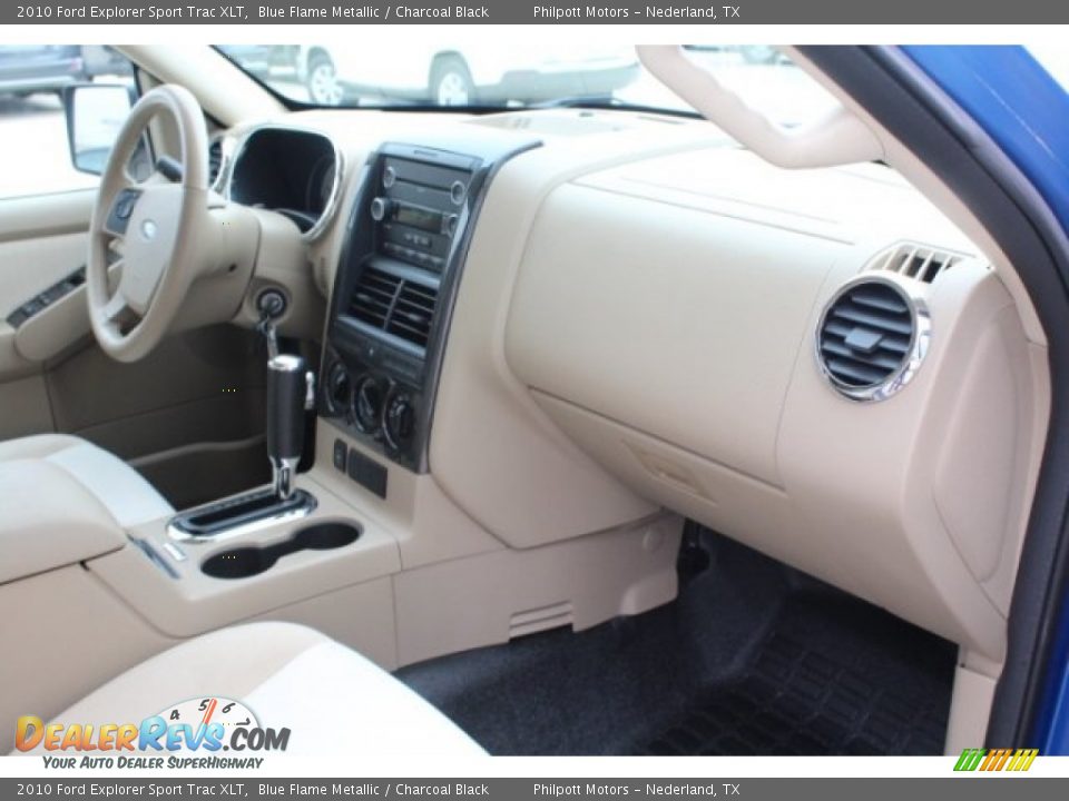2010 Ford Explorer Sport Trac XLT Blue Flame Metallic / Charcoal Black Photo #28
